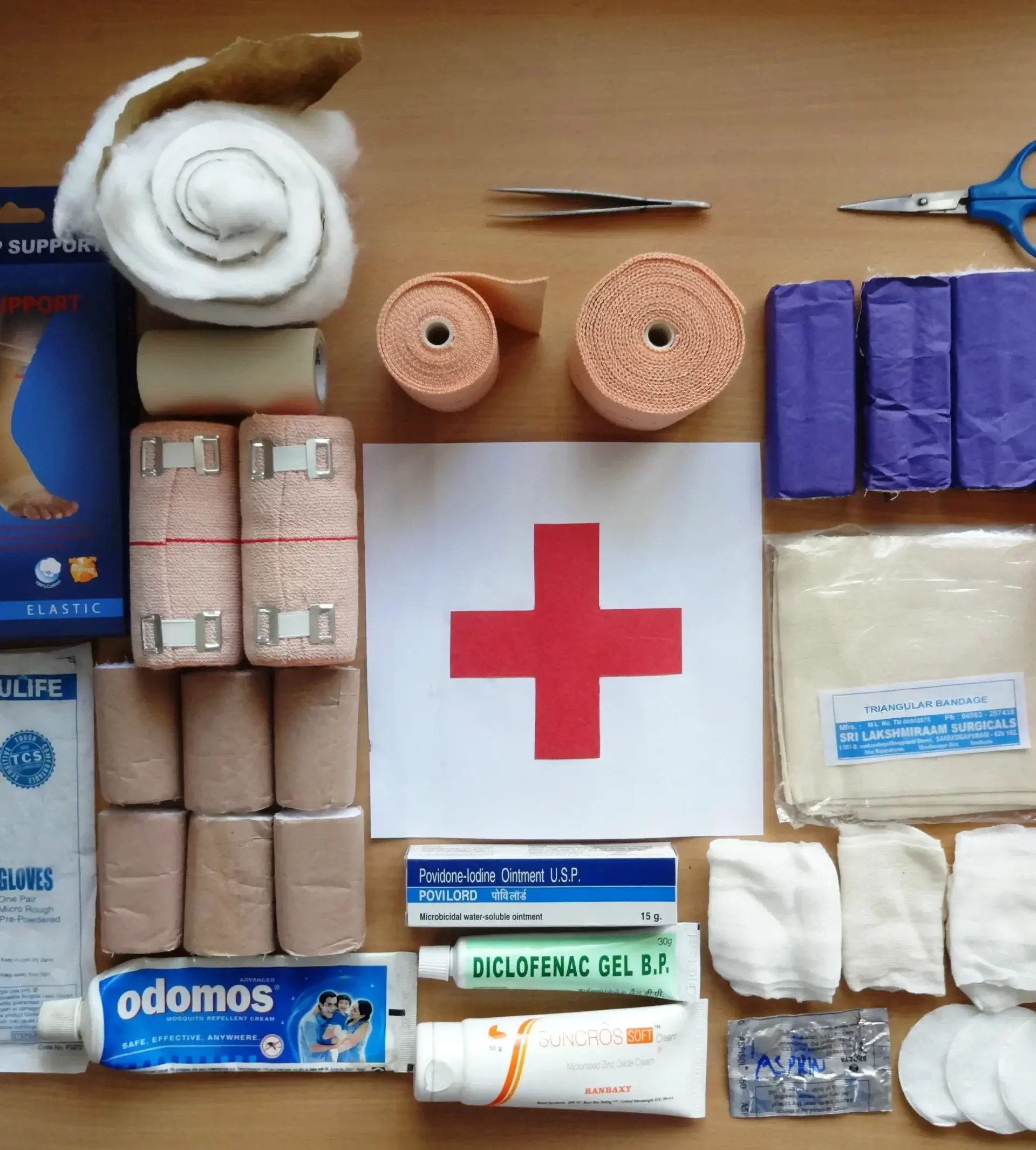 First-aid kit at Lake Recreation Center